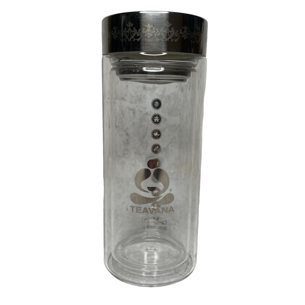Teavana Haven of Tea Double walled glass tea infuser tumbler
